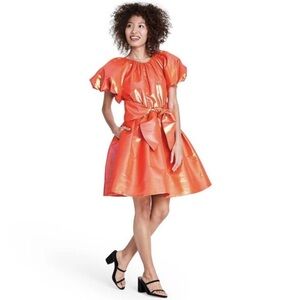 Christopher John Rogers Puffy Statement Dress w/ Pockets! Small